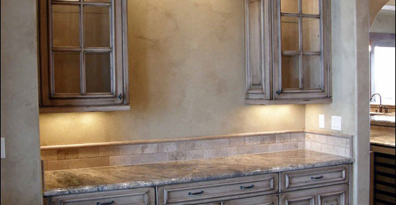 Built-in buffet casework
